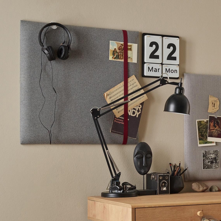 Hochwertiges Soform Polsterpaneel 60x60 cm an der Wand