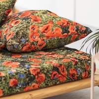 Mohnblumen Spannbettlaken Hayka