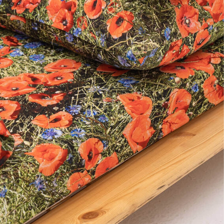 Mohnblumen Spannbettlaken Hayka