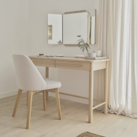 Eleganter Schminktisch VOX OMM, 120 cm breit, Eichenholzoptik