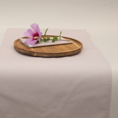 VON SCHÜTZ Baumwolle Tischläufer Stoffservietten Set Kirschblüte Rosa