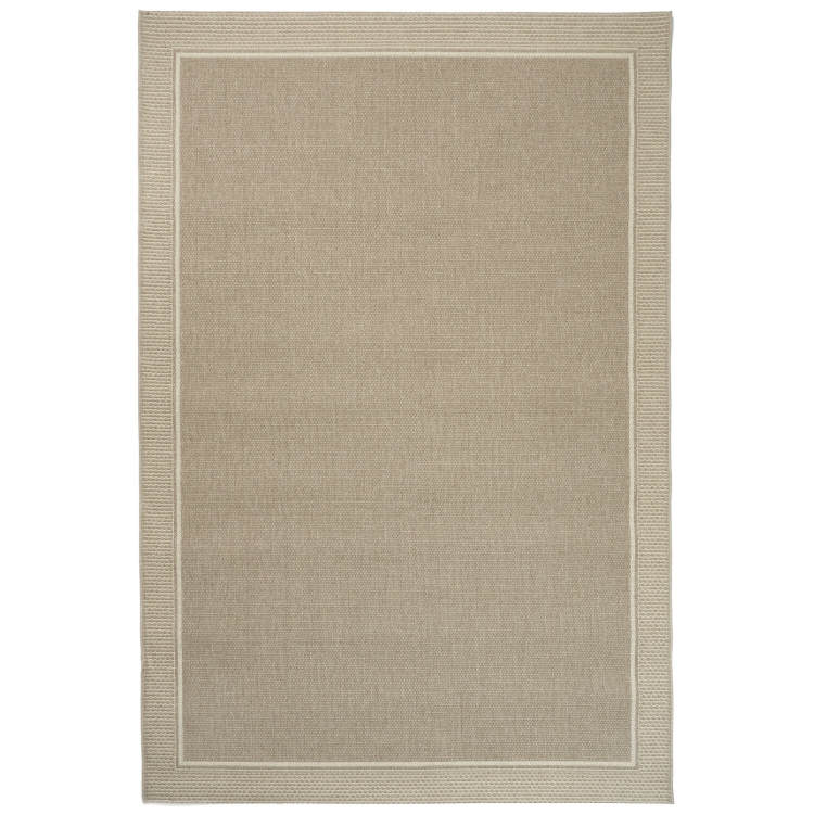 Carpet Decor Deserto Teppich Beige, 160x230 cm, aus 100 % Polypropylen, für innen & außen