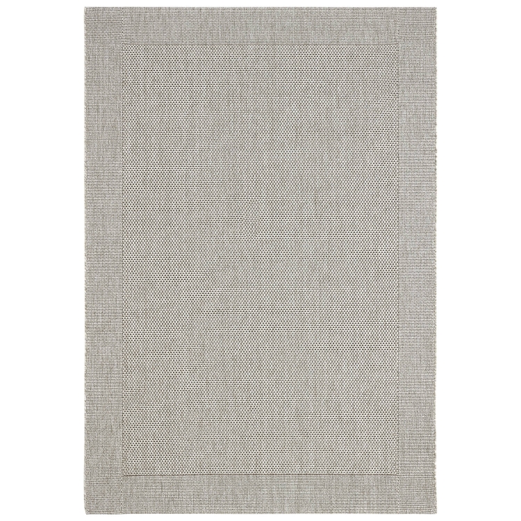 Carpet Decor Deserto Teppich Grau, 160x230 cm, aus 100 % Polypropylen, für innen & außen