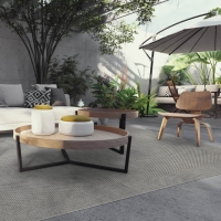 Carpet Decor Deserto, 200x290 cm, grauer Polypropylen-Teppich für Balkon oder Wohnzimmer Carpet Decor Deserto, 200x290 cm, grauer Polypropylen-Teppich für Balkon oder Wohnzimmer