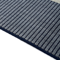 In- & Outdoor-Teppich Madera, Marke Carpet Decor, Polypropylen, Farbe Blau-Grau-Weiß, Größe 200x290 cm