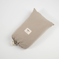 Moyha Jersey Spannbettlaken Dream, Farbe Grau-Beige, mit Rundumgummi im Stoffbeutel