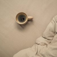 Moyha Dream Spannbettlaken aus Jersey in Grau-Beige mit rundum Gummizug