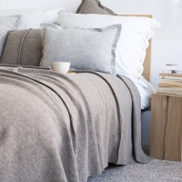 Moyha Wave Plaid in Taupe, 90% Schurwolle