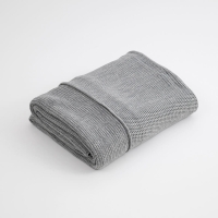 Moyha Tagesdecke Woolly, Grau, aus Strick, soft