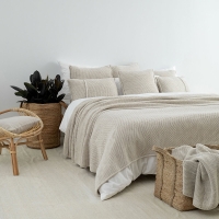 Moyha Dreamy Couchkissen, Grobstrick in Beige, 60x40 cm