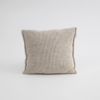 Moyha Dreamy Dekokissen, Beige, Grobstrick, 50x50 cm – Woolly Kollektion