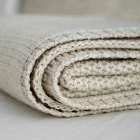 Moyha Soft Nap Decke aus Grobstrick, beige, Größe 130x180 cm