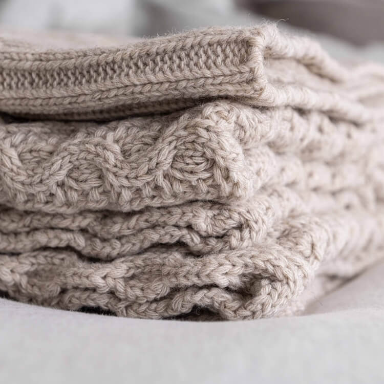 Moyha Wollplaid Cosy beige