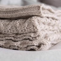 Moyha Wollplaid Cosy beige