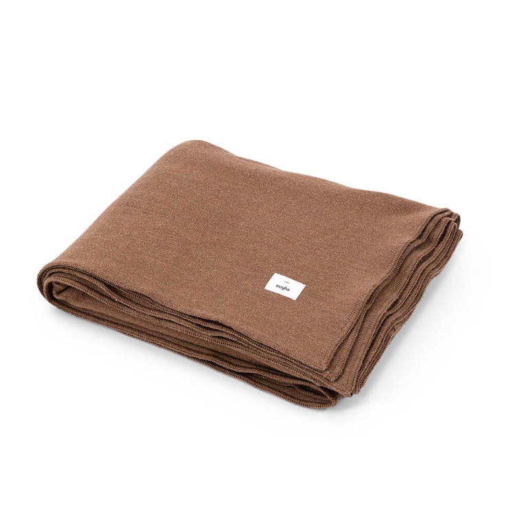 Woll-Tagesdecke rotbraun Moyha Wool