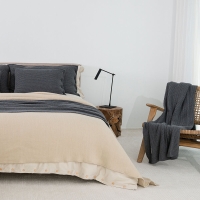 Moyha Classic Premium Dekokissen, dunkelgrau Graphit, Material 80% Schurwolle, 60x40 cm