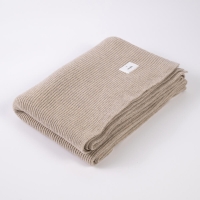 Moyha Classic Premium Wolldecke aus 80% Schurwolle, Farbe Beige