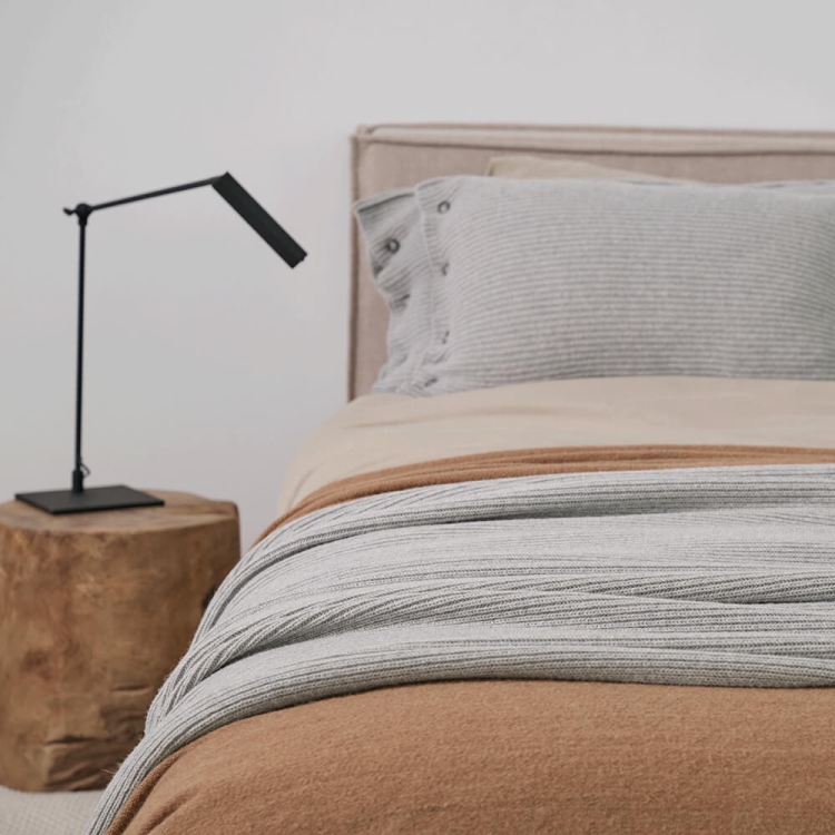 Moyha Classic Premium Wolldecke Grau – 80% Schurwolle