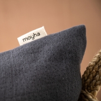 Moyha Baumwoll Dekokissen Dunkelgrau Anthrazit