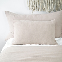 Moyha Baumwoll Dekokissen Beige, aus 100% Baumwolle, 60x40 cm