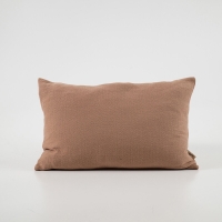 Moyha Baumwoll Dekokissen in Terracotta, 100% Baumwolle, Größe 60x40 cm