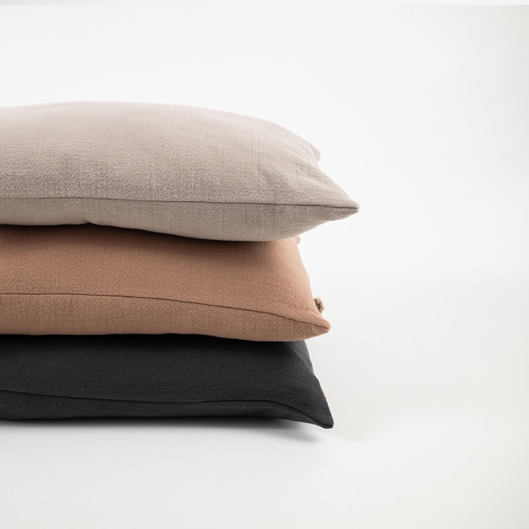 Moyha Baumwoll-Dekokissen Beige, Terracotta und Anthrazit, Material: 100% Baumwolle