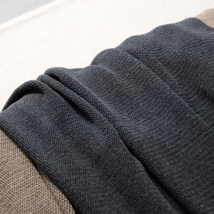 Moyha Close to Nature Wohndecke, dunkelgrau Graphit, aus recyceltem Baumwollgarn