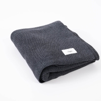 Moyha Close to Nature Plaid dunkelgrau Graphit, recyceltes Baumwollgarn