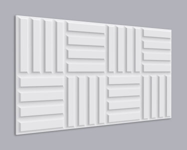 3D Wandpaneel MDF 010 mit Rechteck Muster