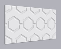 3D Wandpaneel MDF 019 mit Hexagon Muster 3D Wandpaneel MDF 019 mit Hexagon Muster