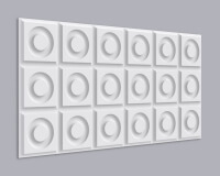 3D Wandpaneel MDF 026 mit Kreis im Quadrat Muster 3D Wandpaneel MDF 026 mit Kreis im Quadrat Muster