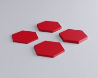 Weiches 3D Wandpaneel Hexa in Hexagon form von fluffo