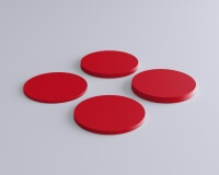 Weiches 3D Wandpaneel Dot in Kreisform form von fluffo