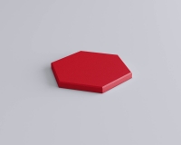 Weiches 3D Wandpaneel Hexa edge in Hexagon Form und abgeschrägten Kanten von fluffo