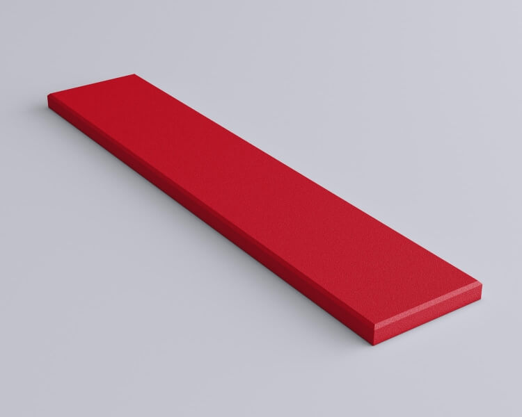 Weiches 3D Wandpaneel Stick edge mit abgeschrägten Kanten von fluffo