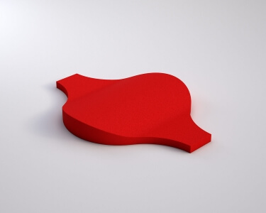 Effektive Akustikwand aus 3D Wandpaneelen Flow fluffo 2