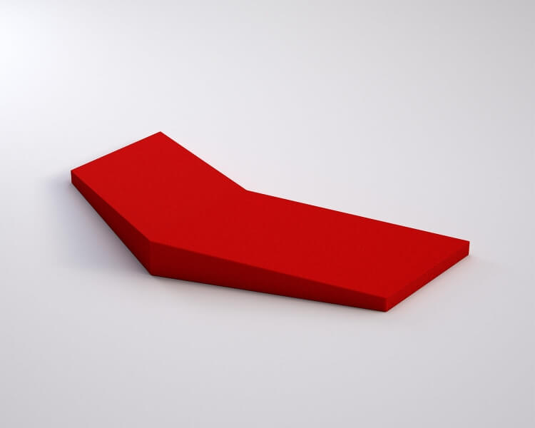 Weiches 3D Wandpaneel Chevron von fluffo