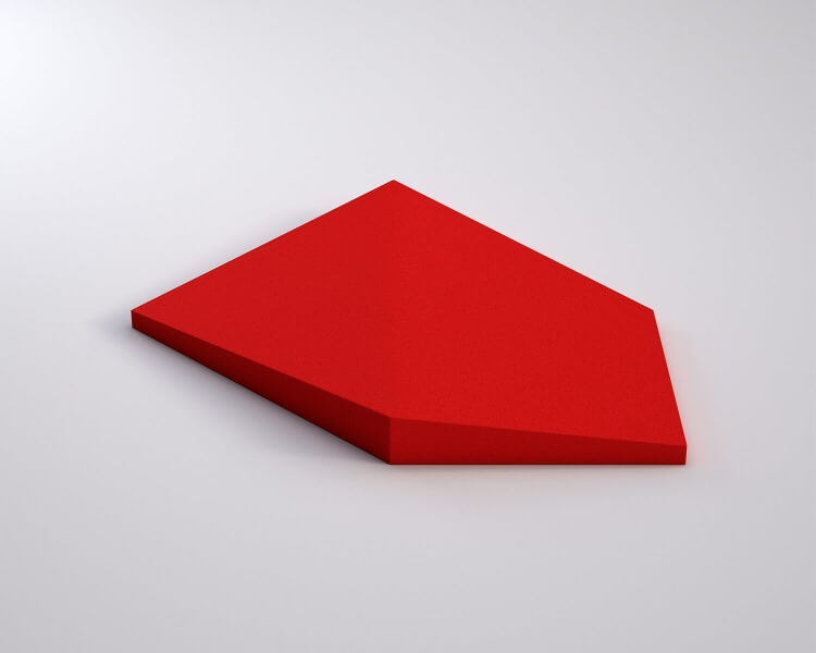 Weiches 3D Wandpaneel Link von fluffo