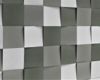 Abgeschrägtes Quadrat Wandpaneel Cube für perfekte Schalldämmung