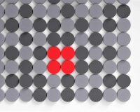 3D Wände aus weichen Kreisen fluffo Dot