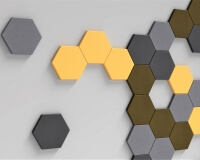 Hexa edge Wandpaneel für 3D Wände fluffo