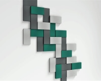 3D Wand aus Rechtecken Line fluffo