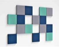 3D Wand aus weichen Quadrat 3D Paneelen Pixel edge