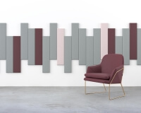 Lange Akustikpaneele Stick edge mit schrägen Kanten