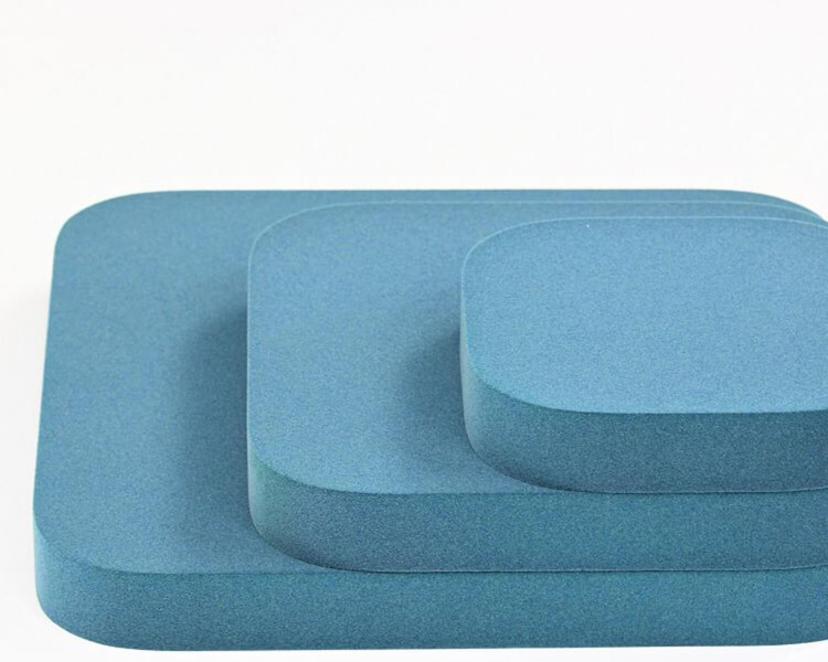 3D Wandpaneele Tele Quadrat mit runden Ecken