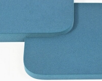 3D Wände aus abgerundeten Quadraten Tele cut