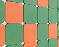 3D Paneele Tele edge von fluffo Quadrat mit runden Ecken