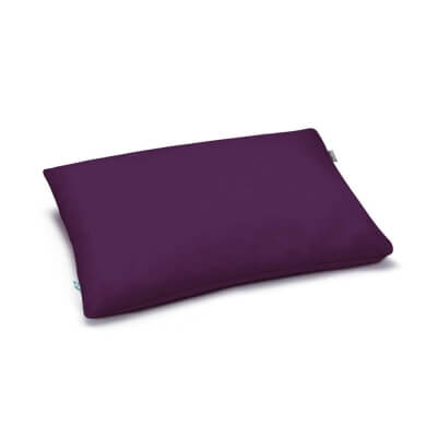 Mumla Kissenbezug in lila Aubergine. Nachhaltige Baumwolle