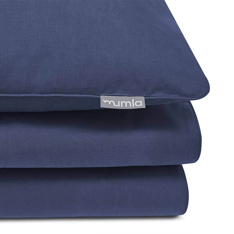 Kissenbezug Dunkelblau Uni