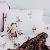 Mumla Bettwäsche Ballerina Maus Tanz Kinder